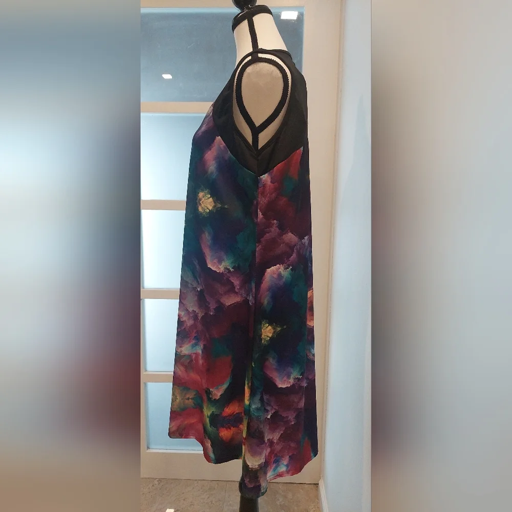 Shoreline Colorful Abstract Mini Dress - Picture 3 of 7